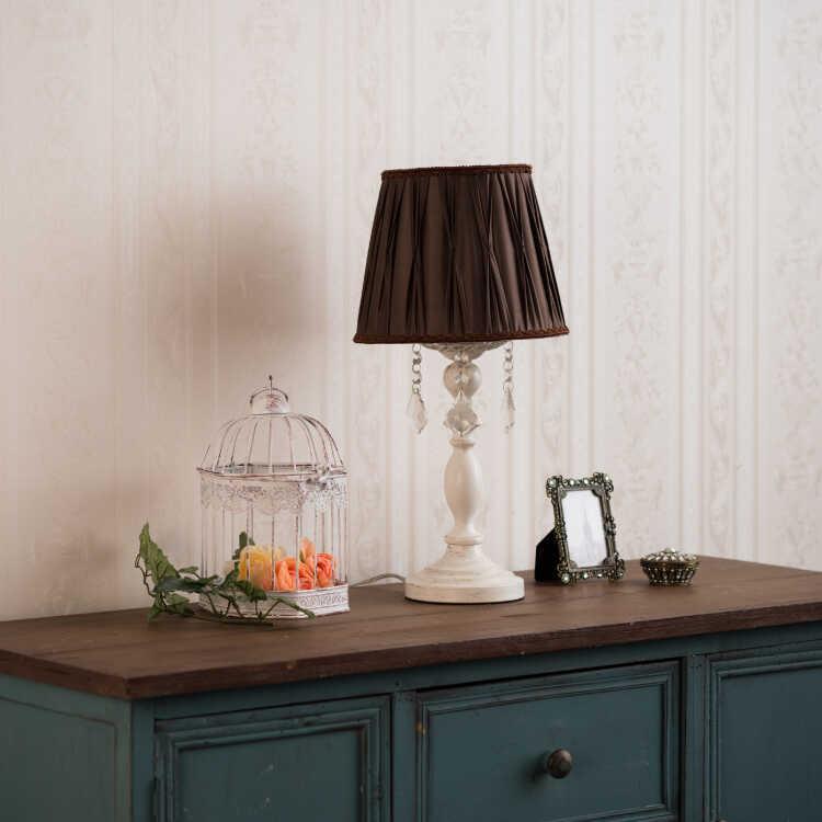 テーブルランプ 可愛い フレンチ アンティーク ガーリー 姫系 卓上照明 玄関 寝室 ホワイト ブラウン エレガント 1灯 布製 LED対応 電球付 かわいい おしゃれ |  | 07