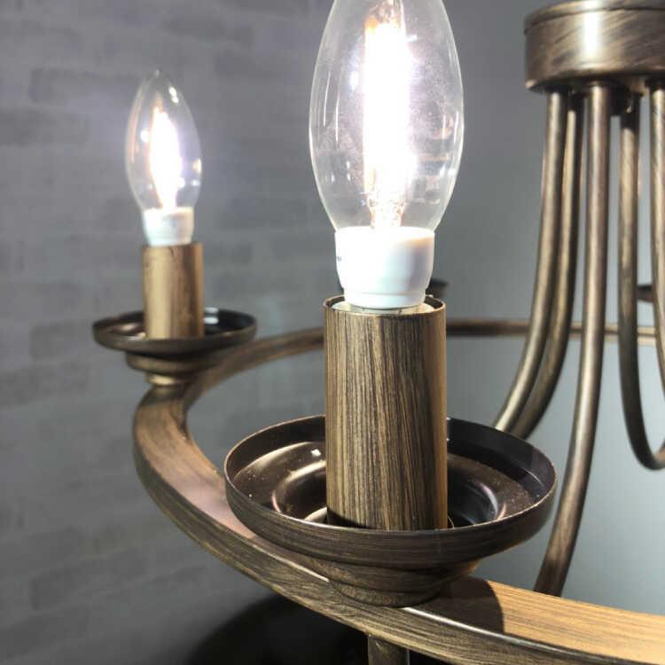 シャンデリア アンティーク シンプル おしゃれ ヴィンテージ 6畳