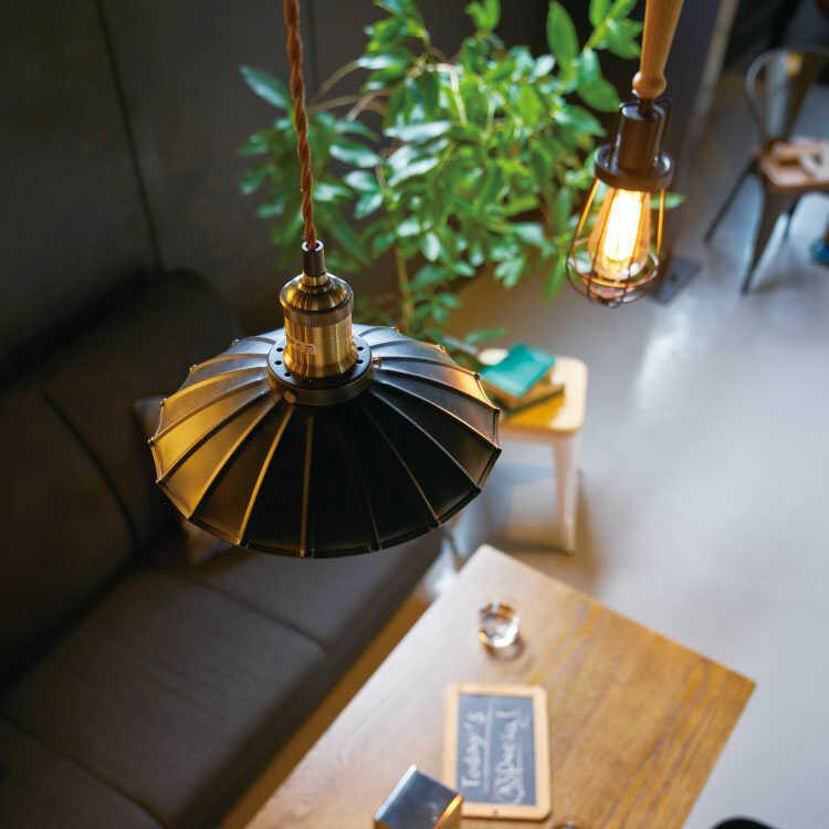 ペンダントライト レトロ 黒 かわいい 和モダン 傘 アンティーク