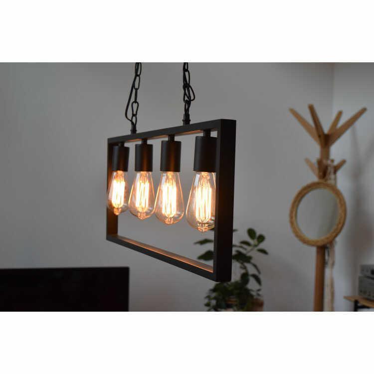 ペンダントライト おしゃれ 長方形 スチール フレーム 北欧