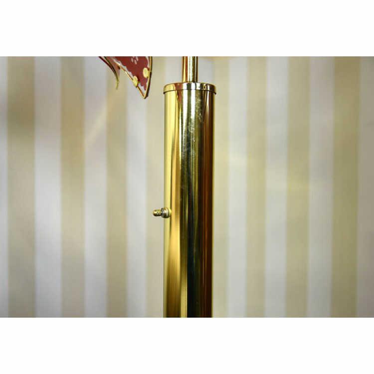 フロアライト ガラス製 お花 ゴールド レッド 個性的 華やか