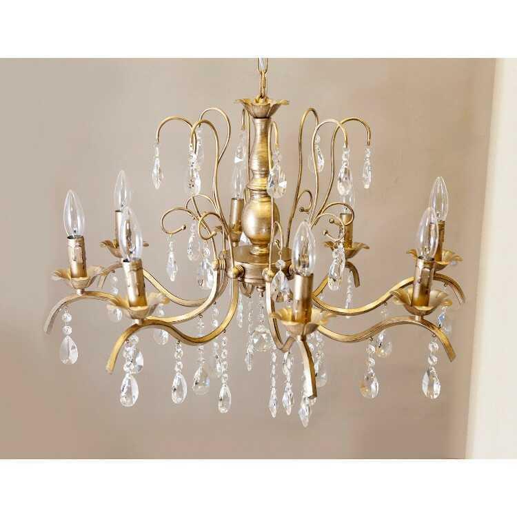シャンデリア アンティーク 8畳 10畳 ゴールド お洒落 8灯