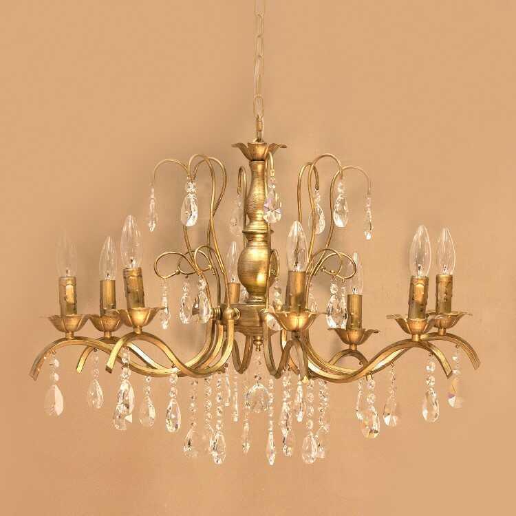 シャンデリア アンティーク 8畳 10畳 ゴールド お洒落 8灯