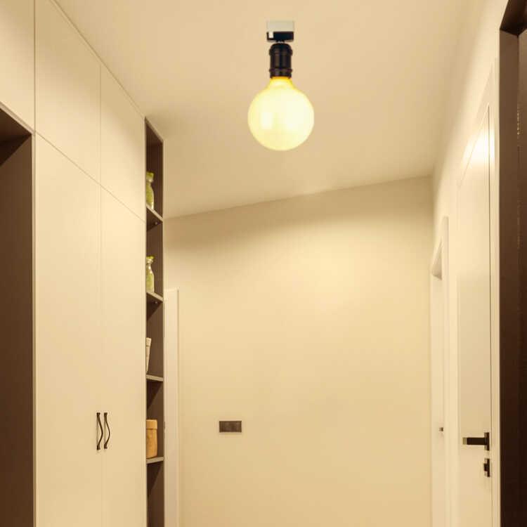 シーリングライト　黒ブラック　LED電球付き　裸電球　コンパクト　シンプル　1灯　E26　3畳　トイレ用　玄関用　脱衣所用　台所用　ソケット　明るい |  | 02