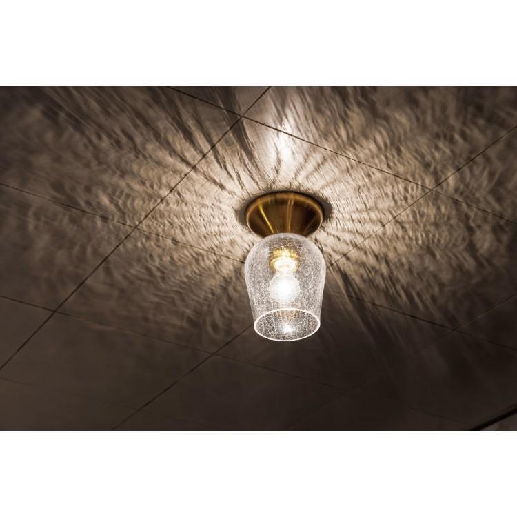 シーリングライト 1灯 クラック ガラス おしゃれ トイレ 玄関  