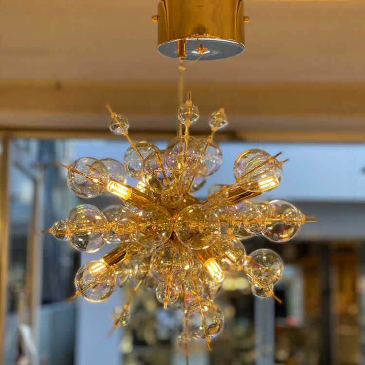 バブルシャンデリア 照明 ペンダントライト LED付属 6灯 おしゃれ