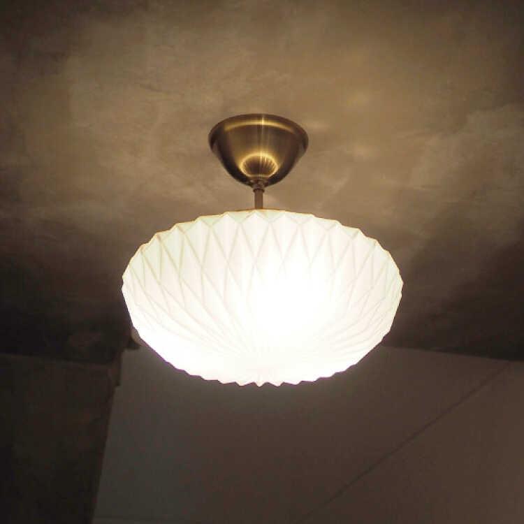 シーリングライト 3灯 かわいい ガラス フロスト エレガント 天井照明