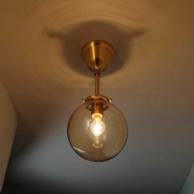 アンバーガラス シーリングライト アンティーク シーリングライト お洒落 LED対応 照明器具 アンバー ガラス