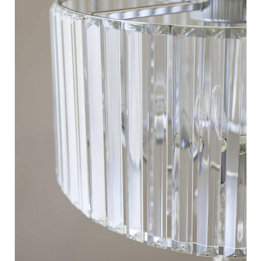 シャンデリア クリスタルガラス クローム おしゃれ 5灯 led シーリング