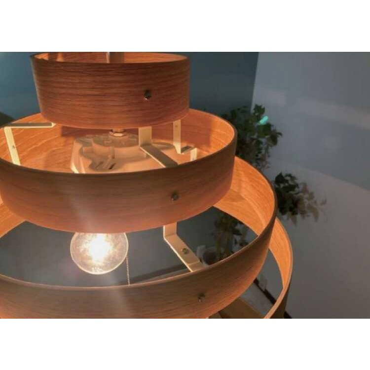 ペンダントライト 3灯 ウッドリング 木製 おしゃれ ダイニング 食卓 北欧 モダン 和風 和モダン ブラウン 明るい 寝室 led |  | 06