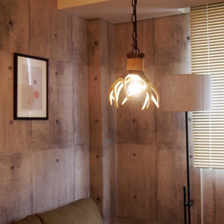 ペンダントライト 1灯 天井照明 北欧 led おしゃれ 照明器具 和風 流木