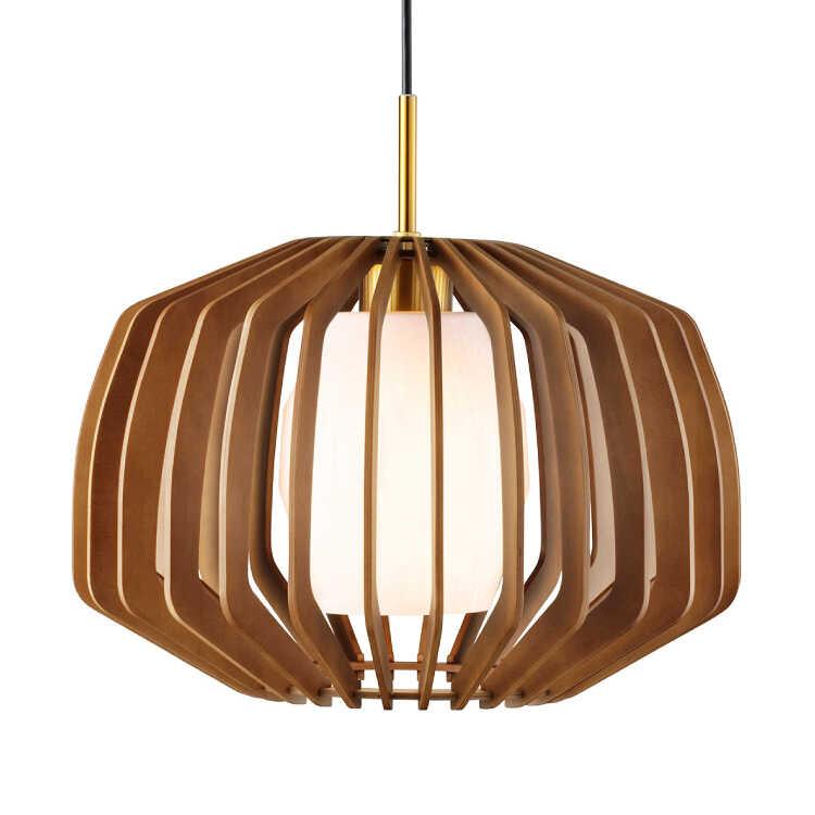 ペンダントライト 1灯 おしゃれ 照明 木製 和モダン 北欧 和室 上品 
