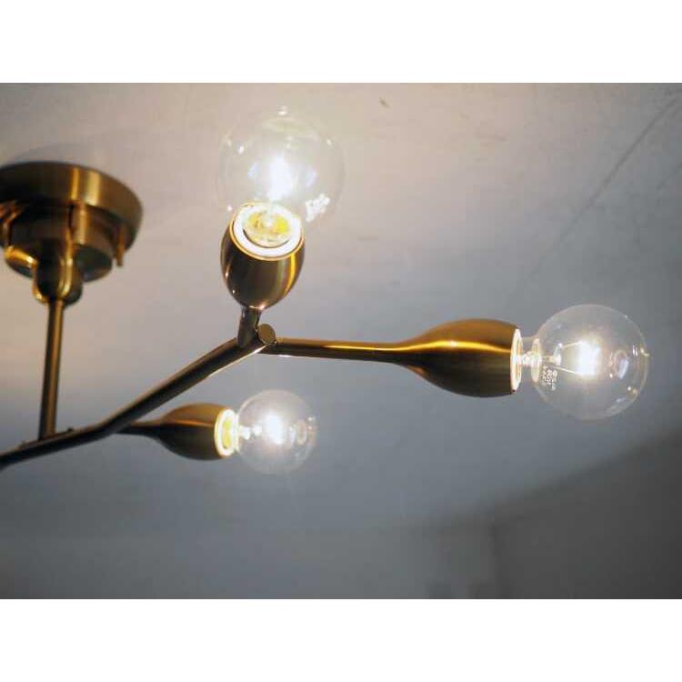 シーリングライト 6灯 ゴールド おしゃれ 明るい led電球 8畳 6畳