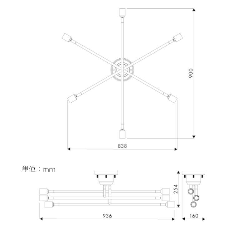 シーリングライト 6灯 リビング ワンルーム 明るい 白 ホワイト リモコン付属 角度調節 シンプル モダン 北欧 おしゃれ led電球 8畳 10畳 |  | 15