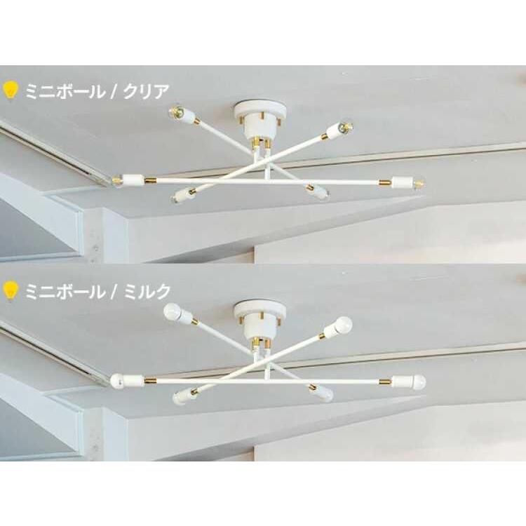 シーリングライト 6灯 リビング ワンルーム 明るい 白 ホワイト リモコン付属 角度調節 シンプル モダン 北欧 おしゃれ led電球 8畳 10畳 |  | 04