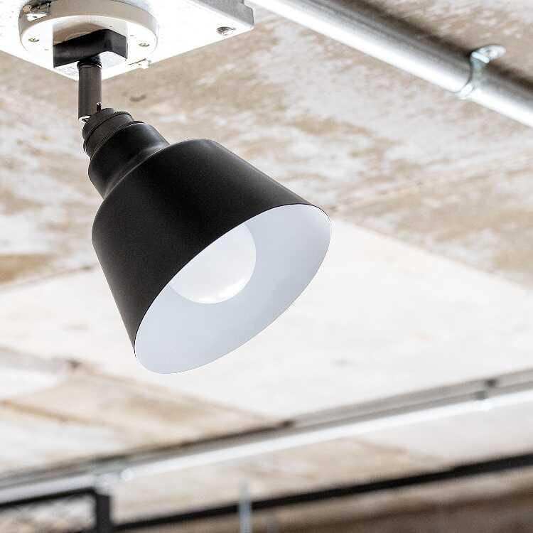 シーリングライト 1灯 スポットライト 黒 ブラック 角度調節 サブ照明