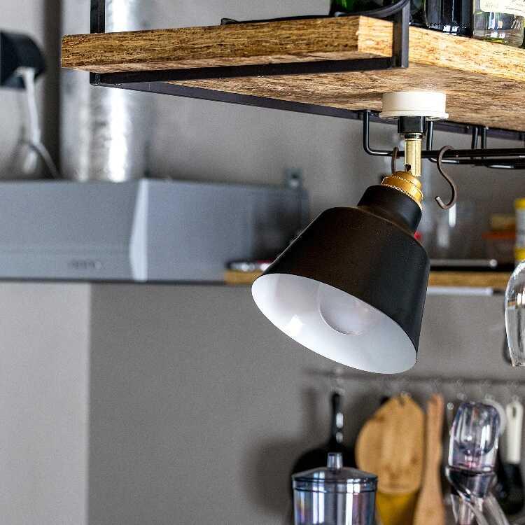 シーリングライト 1灯 スポットライト 黒 ブラック 角度調節 サブ照明