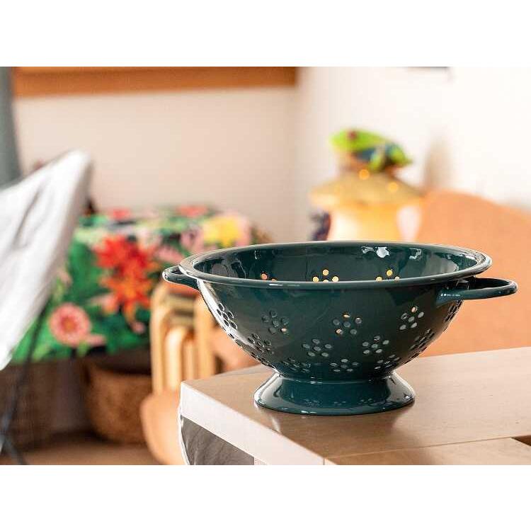 ペンダントライト 1灯 ブルー ホーロー製 LED電球付き おしゃれ