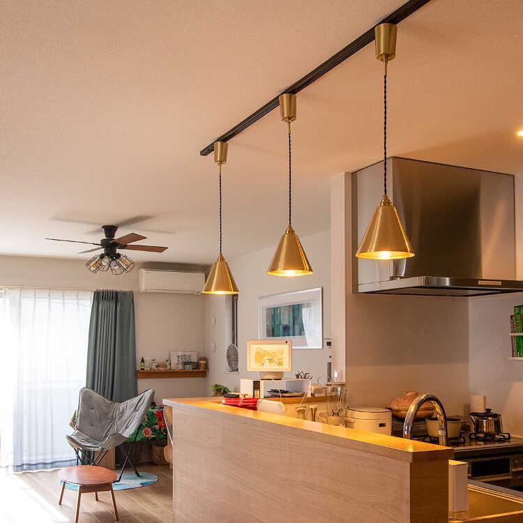 ペンダントライト 1灯 真鍮 シンプル ゴールド 北欧 モダン