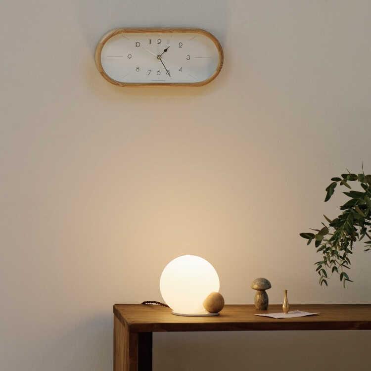 丸いフォルムの白いガラス製テーブルライト LED専用 おしゃれ フロアランプ  かわいい 卓上照明 寝室 リビング 玄関 白色 ホワイト ハンドメイド ガラスシェード |  | 10