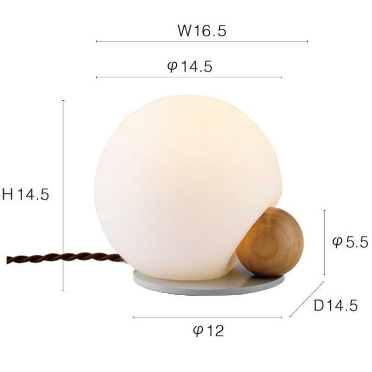 丸いフォルムの白いガラス製テーブルライト LED専用 おしゃれ フロアランプ  かわいい 卓上照明 寝室 リビング 玄関 白色 ホワイト ハンドメイド ガラスシェード |  | 12