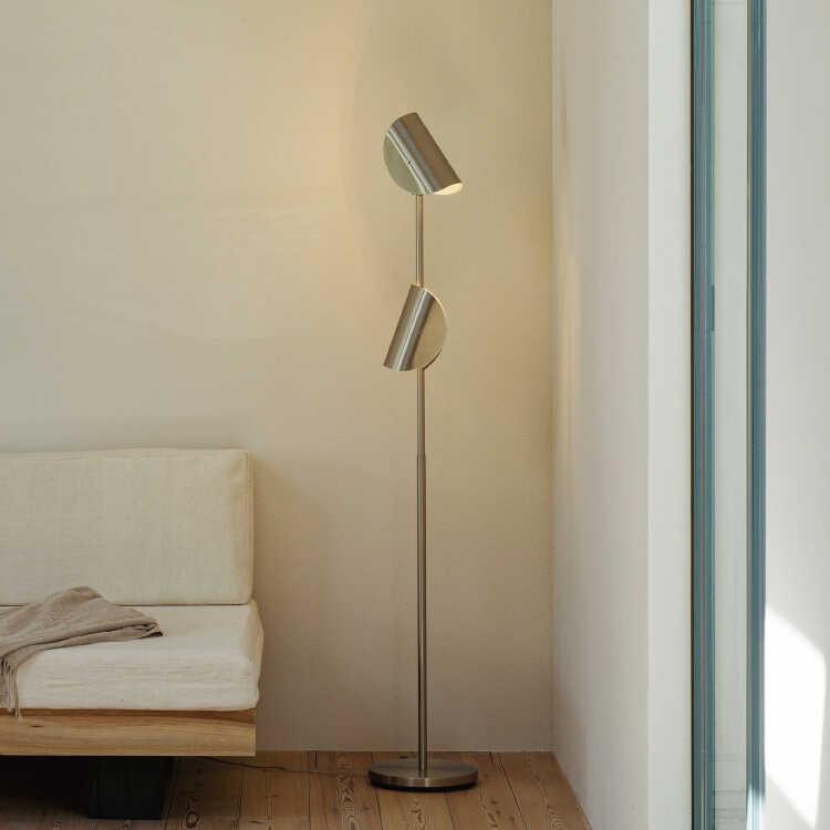 間接照明効果が凄い！ミッドセンチュリーデザインのフロアライト LED