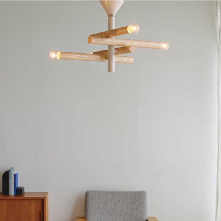 リビングが北欧テイストに！4灯シーリングライト ナチュラル色 天然木製 おしゃれ 天井照明 サブ照明 リビング 玄関 キッチン ダイニング インテリア シンプル |  | 04