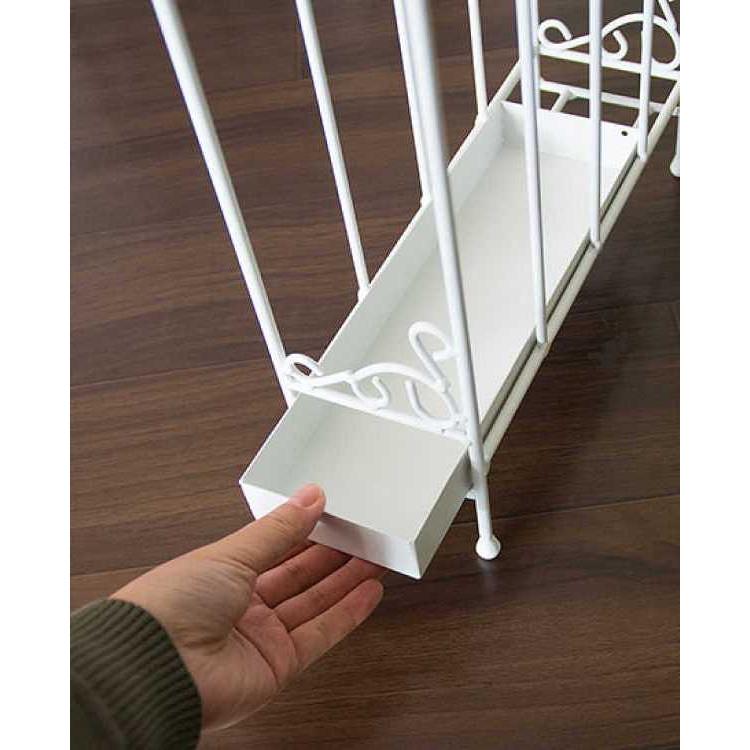 傘立て 傘たて アンブレラスタンド スリム エレガント 完成品 おしゃれ ガーリー 姫系 インテリア かわいい ホワイト ブラック 玄関 収納 ワイド |  | 13