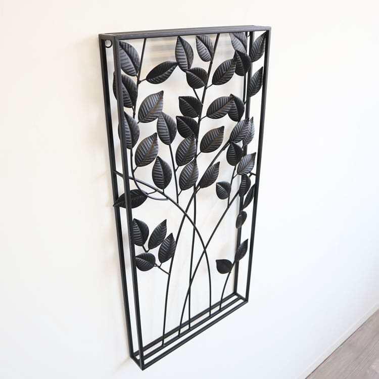 ウォールアート アイアン パネル 壁飾り 壁掛け リーフ 植物 おしゃれ