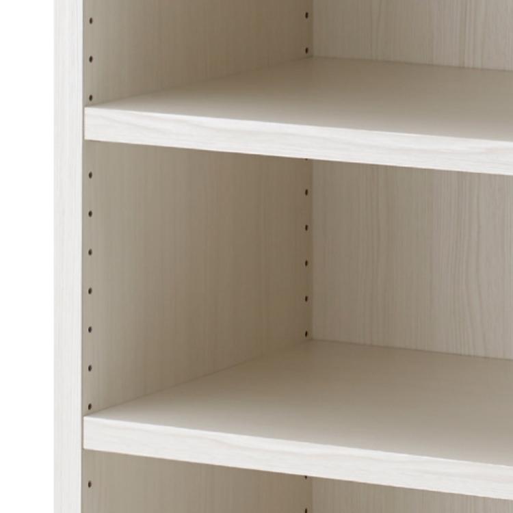 ラック棚 4段 おしゃれ ナチュラル オープン棚  完成品 木目 ホワイト ブラウン 日本製 |  | 03