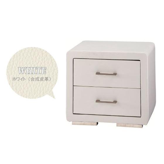 幅49cm・ミニサイドチェスト（布ファブリック・合成レザー張り／完成品） |  | 02