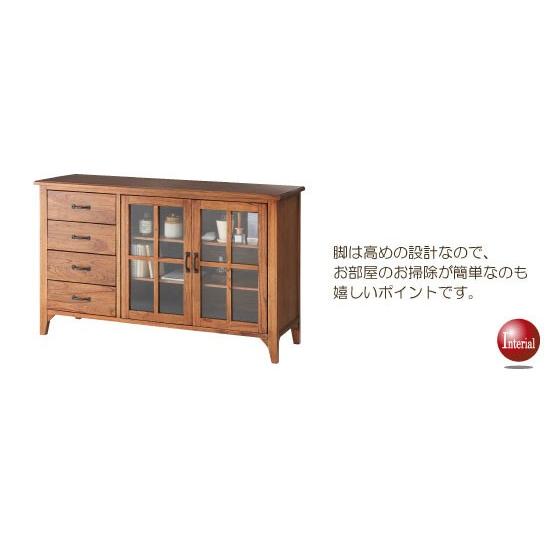 幅120cm・レトロテイスト・天然木ミンディ製キャビネット（完成品） |  | 03