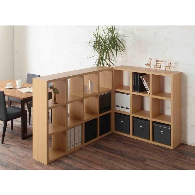 オープンラック 3段 縦横 2WAY 収納家具 間仕切り 木目調 日本製 完成品 |  | 06