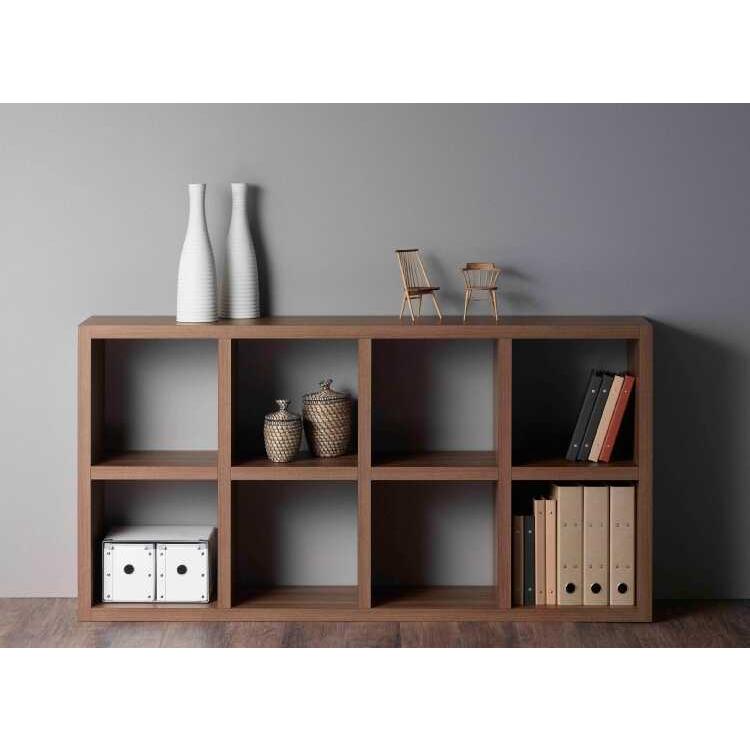 オープンラック 4段 縦横 2WAY 収納家具 間仕切り 木目調 日本製 完成品 |  | 07