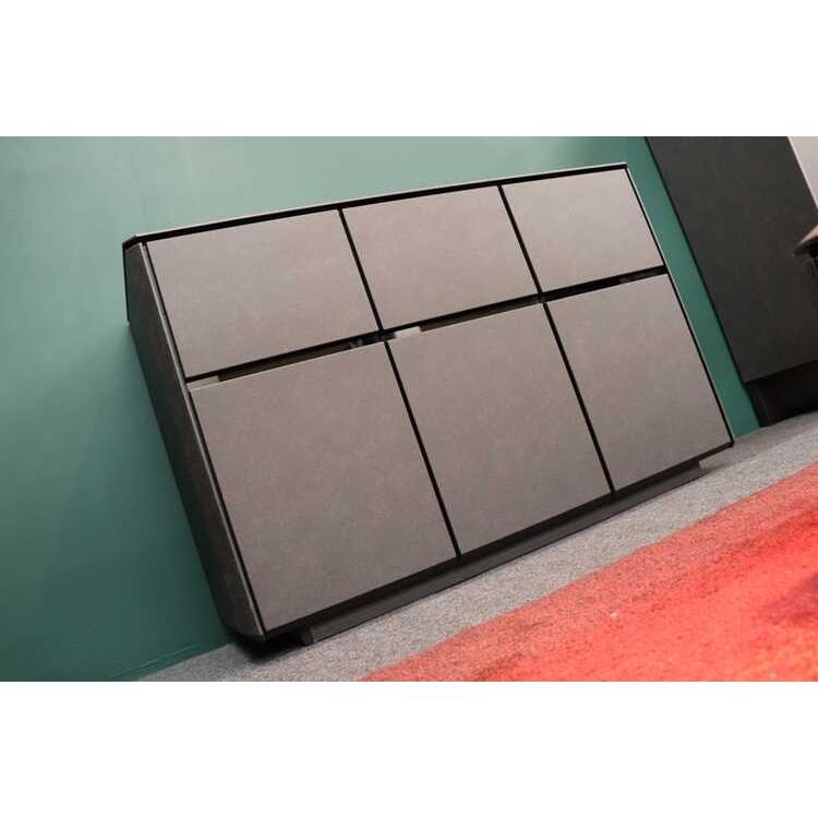 【地域限定SALE適応中！】サイドボード キャビネット リビング 収納 ロー セラミック柄 ブラック グレー クール モダン モノトーン スタイリッシュ 収納家具 |  | 12