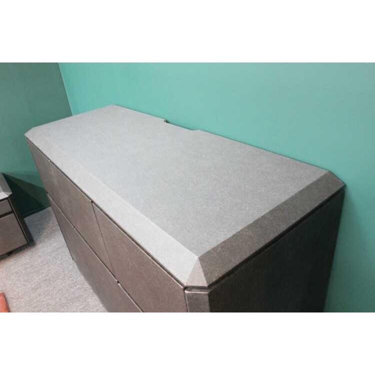 【地域限定SALE適応中！】サイドボード キャビネット リビング 収納 ロー セラミック柄 ブラック グレー クール モダン モノトーン スタイリッシュ 収納家具 |  | 03