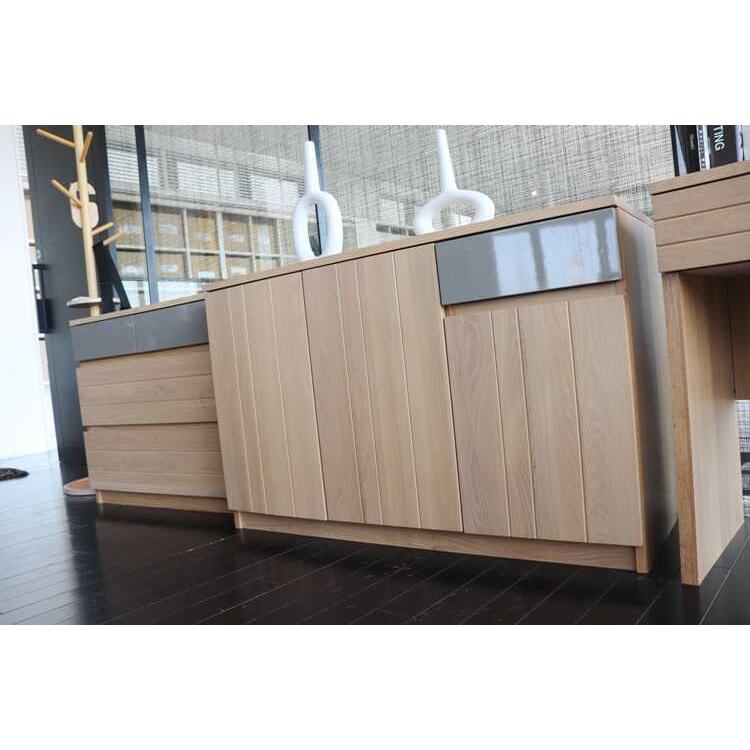 サイドボード 大型 ワイド キャビネット 北欧 おしゃれ リビング収納 ナチュラル 天然木製 和モダン カントリー ナチュラル 扉収納 引出 完成品 日本製 |  | 01