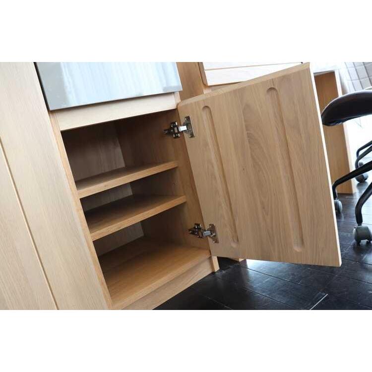 サイドボード 大型 ワイド キャビネット 北欧 おしゃれ リビング収納 ナチュラル 天然木製 和モダン カントリー ナチュラル 扉収納 引出 完成品 日本製 |  | 11