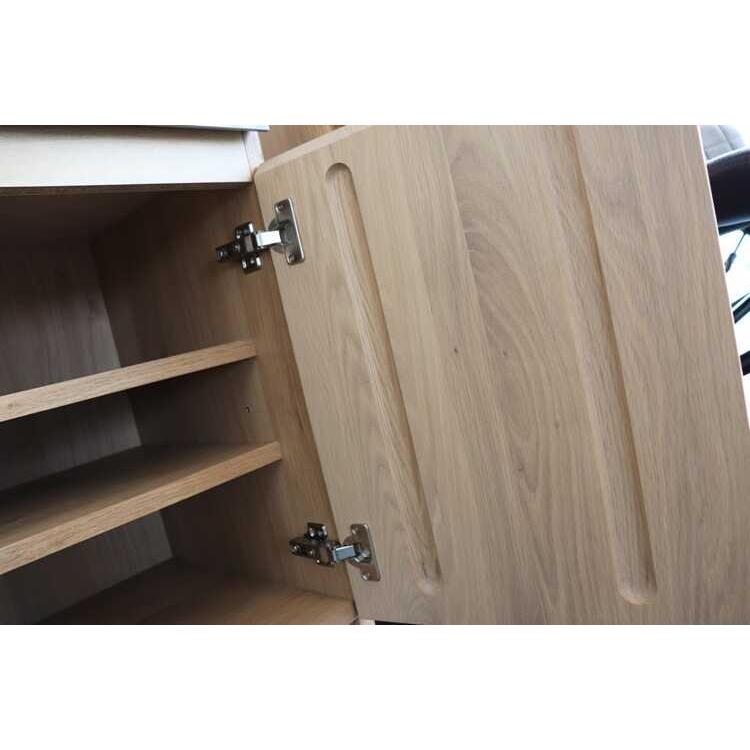 サイドボード 大型 ワイド キャビネット 北欧 おしゃれ リビング収納 ナチュラル 天然木製 和モダン カントリー ナチュラル 扉収納 引出 完成品 日本製 |  | 12