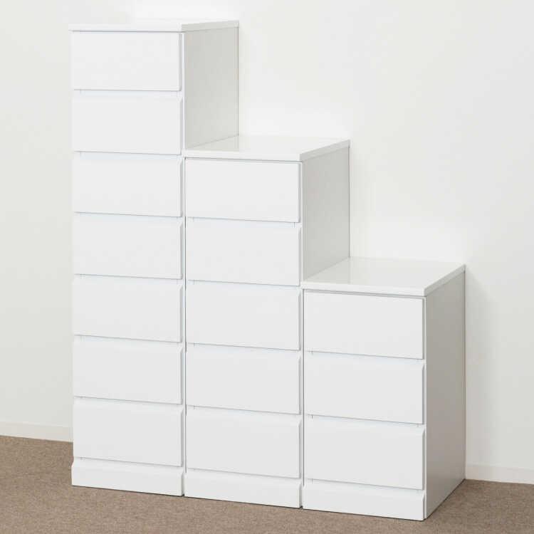 完成品　リビング チェスト スリム コンパクト タンス おしゃれ 幅30cm 白 楽天市場】スリムチェスト 5段 鏡面仕上げ 幅30cm （ 送料無料 収納