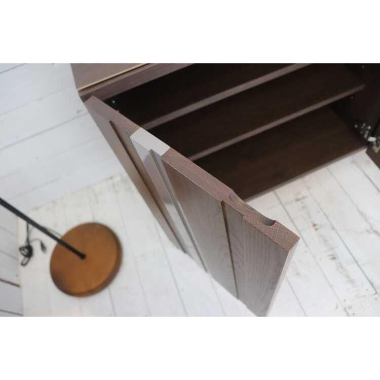 キャビネット 大容量 ワイド サイドボード ブラウン 高級 木目 茶色 北欧 和モダン おしゃれ 両開き扉 リビング 大きい 低い収納 作業台 日本製 |  | 10