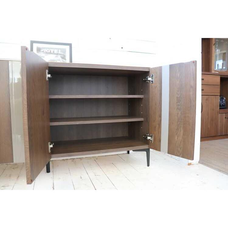 キャビネット 大容量 ワイド サイドボード ブラウン 高級 木目 茶色 北欧 和モダン おしゃれ 両開き扉 リビング 大きい 低い収納 作業台 日本製 |  | 11