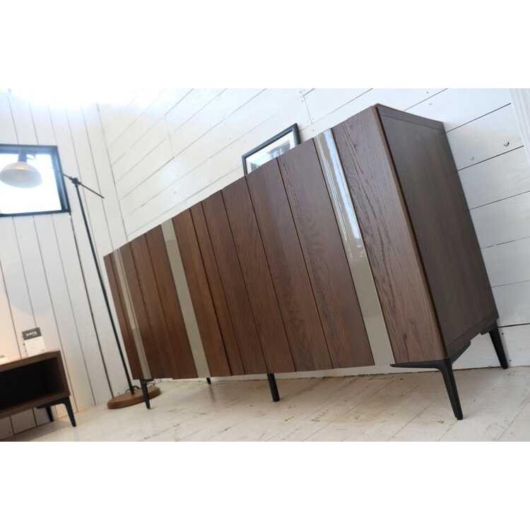 キャビネット 大容量 ワイド サイドボード ブラウン 高級 木目 茶色 北欧 和モダン おしゃれ 両開き扉 リビング 大きい 低い収納 作業台 日本製 |  | 01