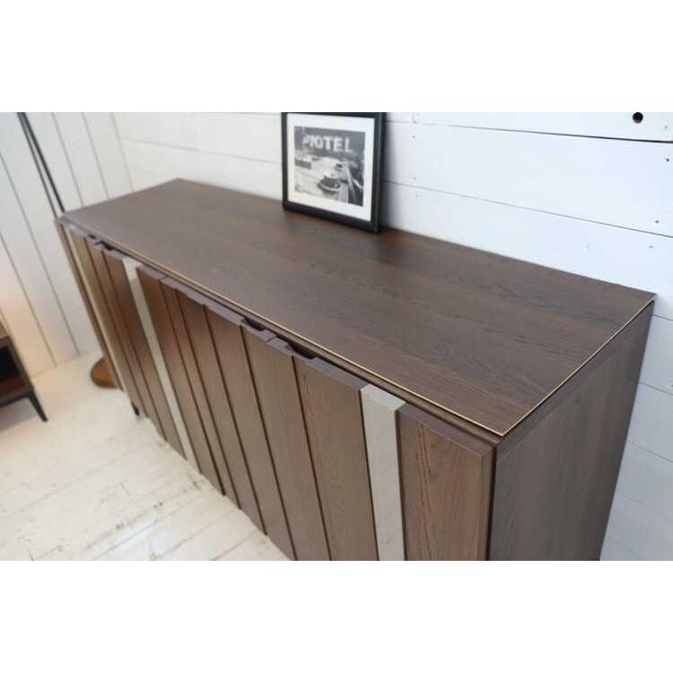 キャビネット 大容量 ワイド サイドボード ブラウン 高級 木目 茶色 北欧 和モダン おしゃれ 両開き扉 リビング 大きい 低い収納 作業台 日本製 |  | 04