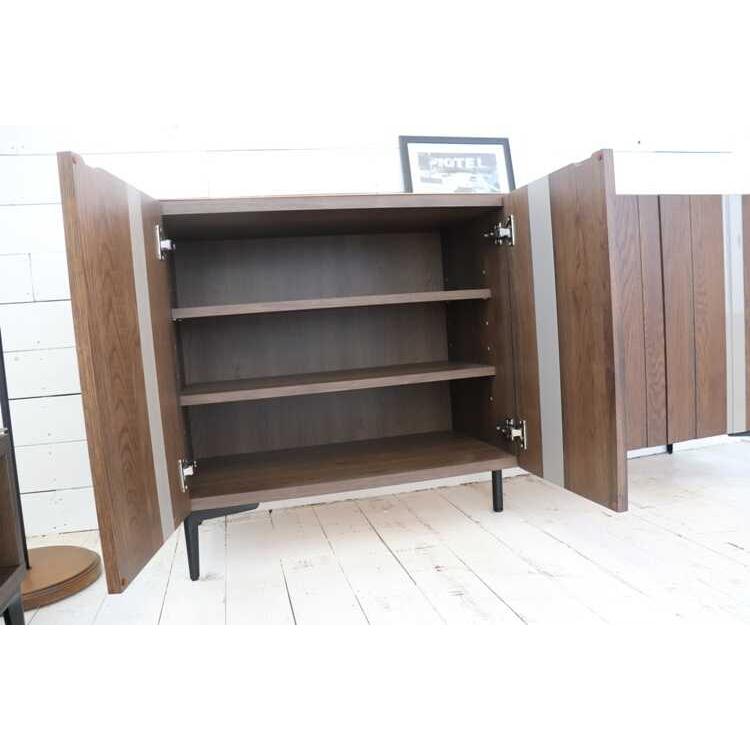 キャビネット 大容量 ワイド サイドボード ブラウン 高級 木目 茶色 北欧 和モダン おしゃれ 両開き扉 リビング 大きい 低い収納 作業台 日本製 |  | 08