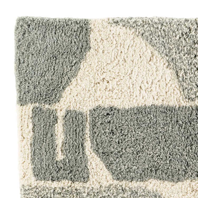 玄関マット 室内 屋内 おしゃれ 北欧 レトロ ミッドセンチュリー ノスタルジック 洗濯機 洗える 50×70cm ミニ グレー コットン 綿100％ |  | 02