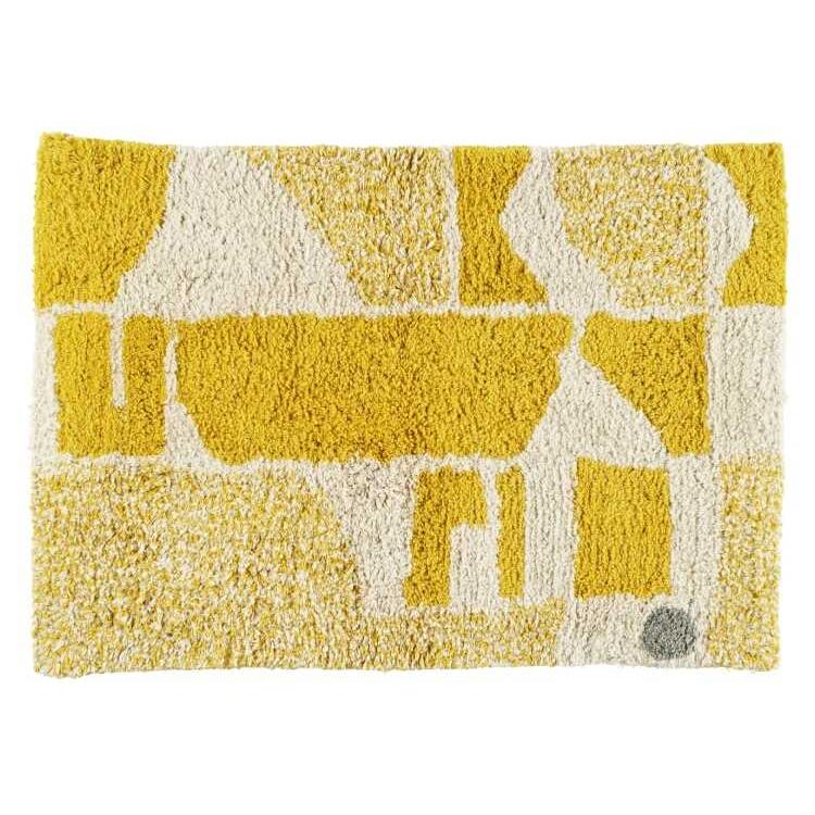 玄関マット 風水 室内 屋内 黄色 イエロー 玄関 おしゃれ 洗濯機 洗える 50×70cm コンパクト コットン 綿100％ 人気 ナチュラル 北欧 |  | 01
