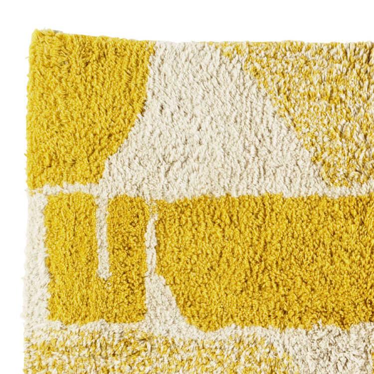 玄関マット 風水 室内 屋内 黄色 イエロー 玄関 おしゃれ 洗濯機 洗える 50×70cm コンパクト コットン 綿100％ 人気 ナチュラル 北欧 |  | 02