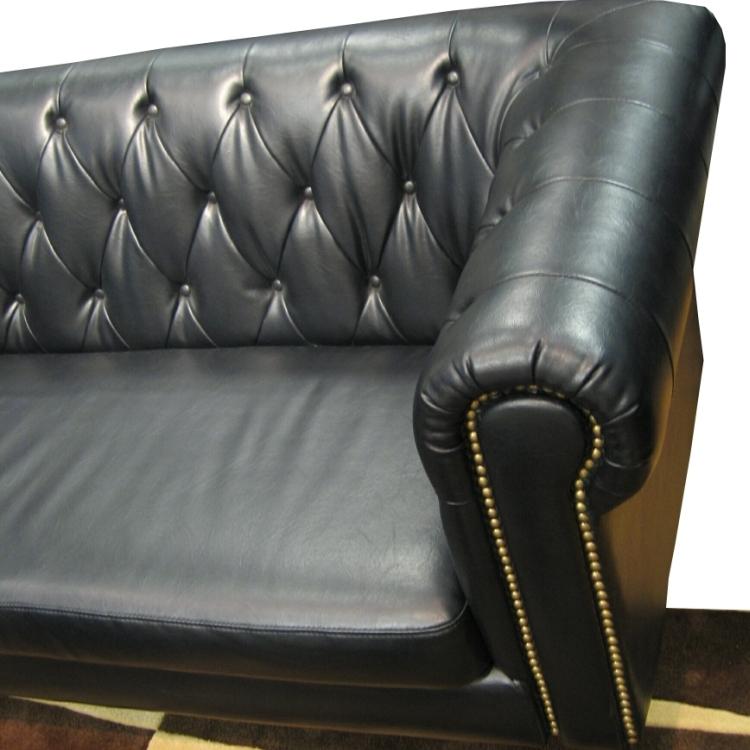 ソファー　3人掛け　PUレザー製　合皮　幅192cm　ブラック　黒　完成品　室内搬入 |  | 03