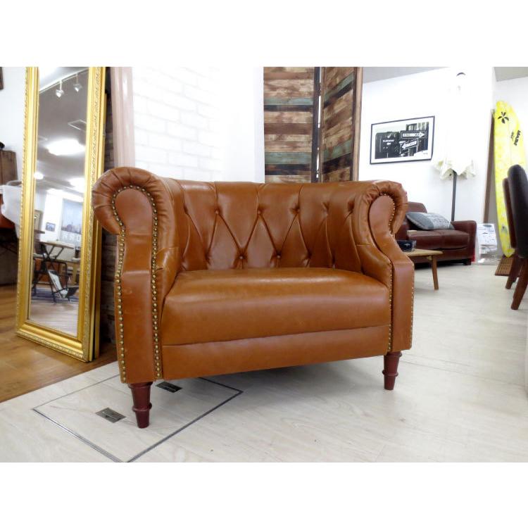 幅103cm ソフトレザー製 ゴージャス1人掛けソファー ポケットコイル座面 完成品 Sf 26 インテリアル 通販 Yahoo ショッピング